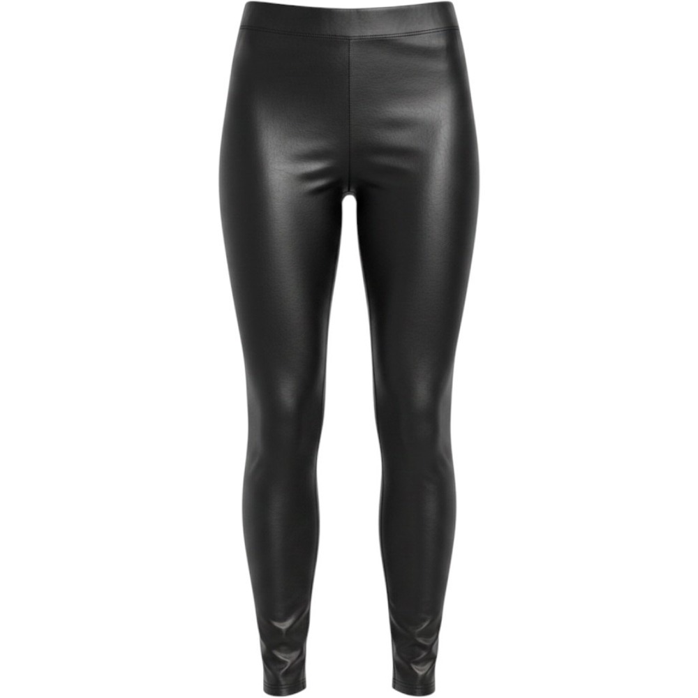 Vince‎ Camuto Womens Black Faux Leather High Rise Leggings Size L Skinny Pants